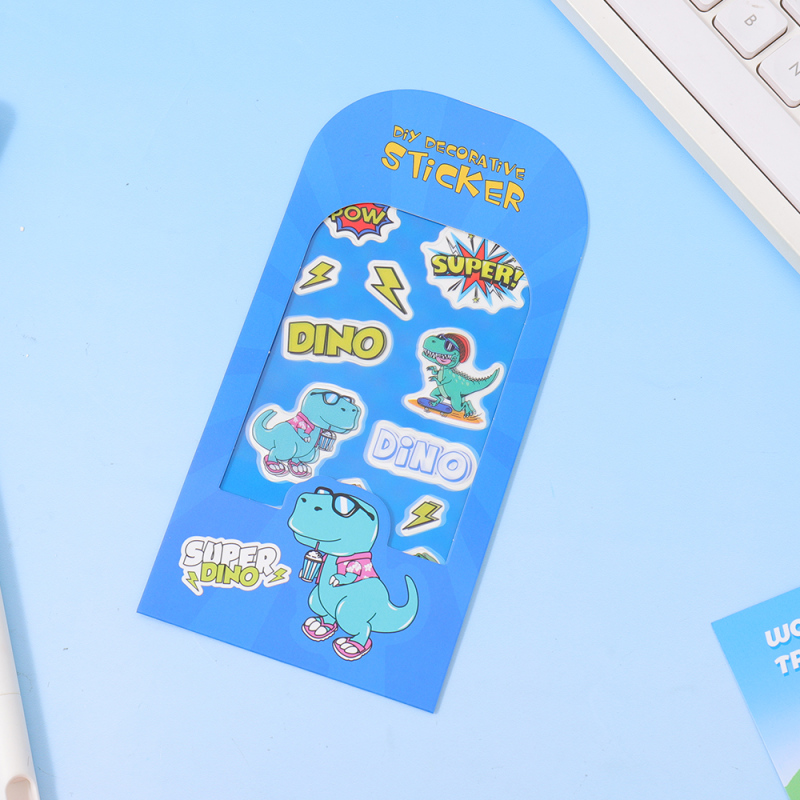 ملصقات تى ريكس * 2 ورقة (أزرق)