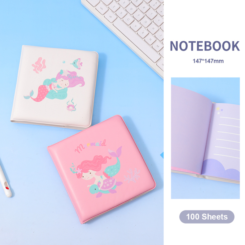 دفتر صفحات ملونة لتخفيف التوتر – حورية البحر – 100 ورقة