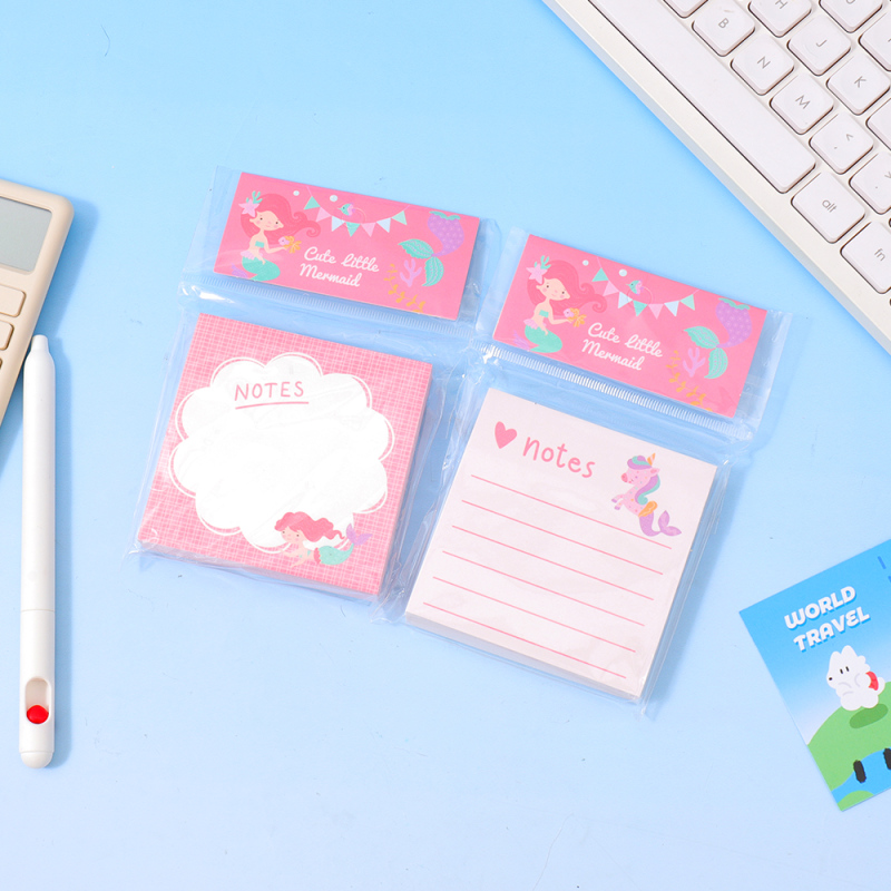 ملاحظات مربعة سلسلة حورية البحر الخيالية 100 ورقة