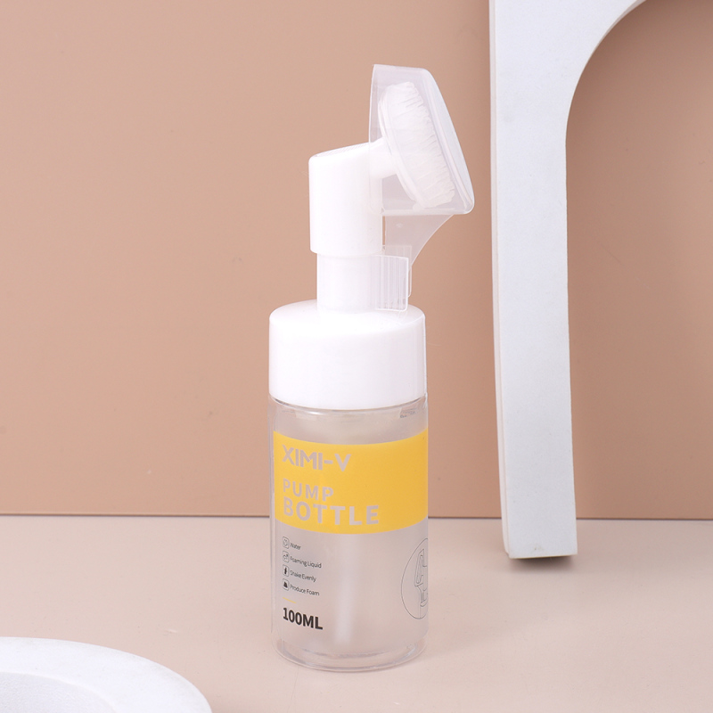 عبوة تعبئة بمضخة رغوة بفرشاة سيليكون (100 مل)