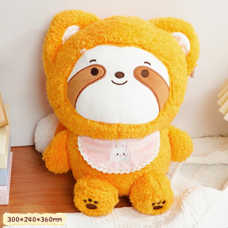 دمية راكون مبتسم لون أصفر