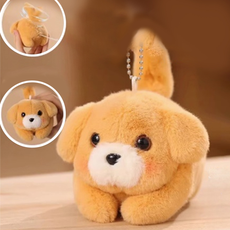 لعبة جرو يهز الذيل (أصفر)