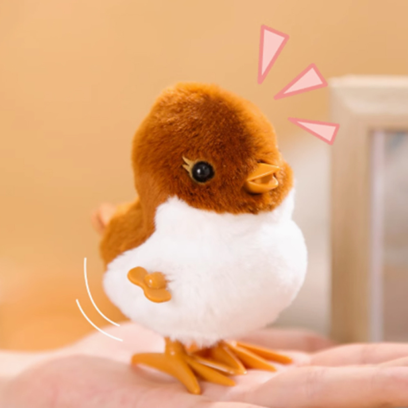 لعبة عصفور يقفز (بني)