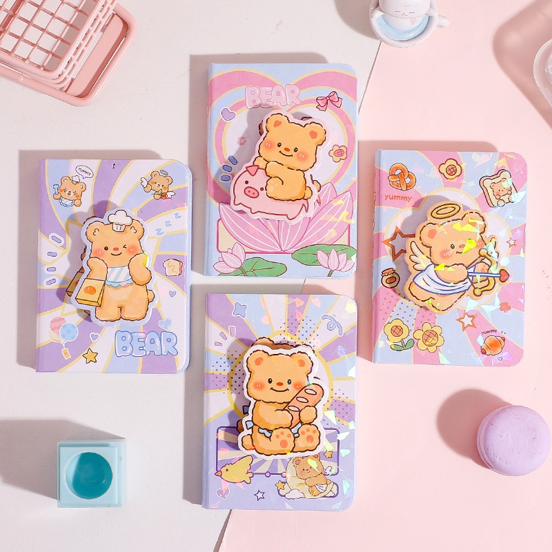 دفتر صفحات فارغة لتخفيف التوتر – دبدوب布ينغ – A7 – 80 ورقة