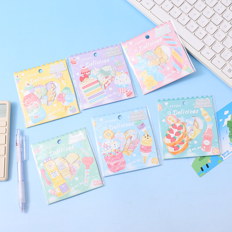 طقم ملصقات سلسلة الطعام الطازج 36 قطعة