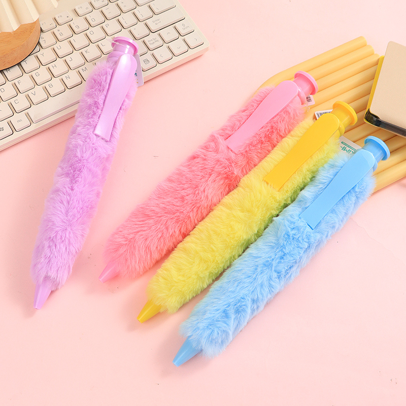 قلم حبر جاف قطيفة كبيرة 0.7 مم أسود