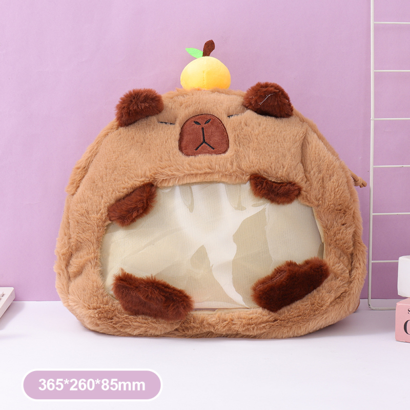 حقيبة ظهر سلسلة الكابيبارا الشفافة (كاكي)