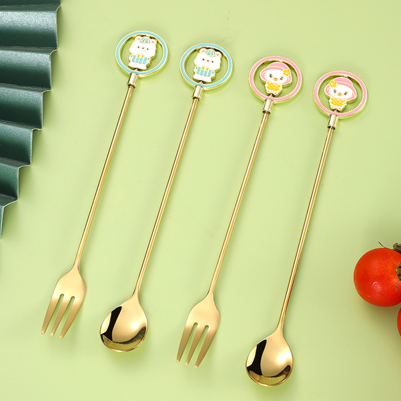 شوكة/ملعقة حلويات إبداعية