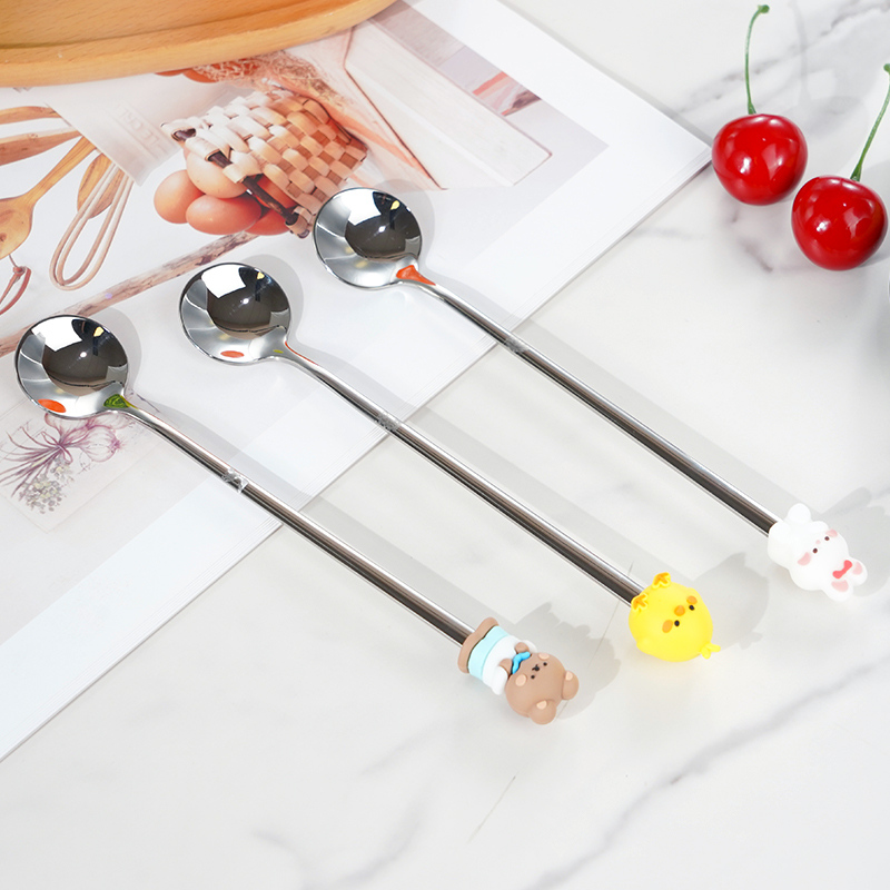 شوكة/ملعقة حلويات كرتونية إبداعية