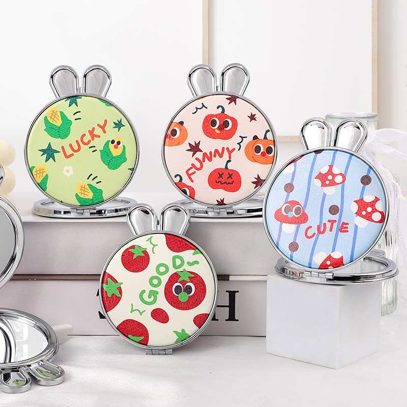 مرآة محمولة بشكل رأس أرنب الفواكه المحظوظ الأميرة