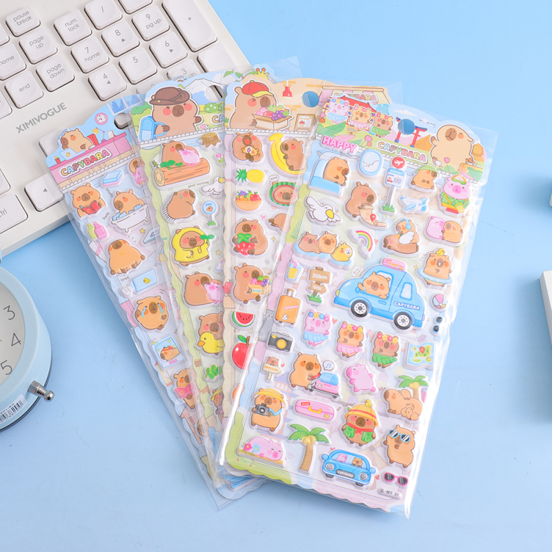 ملصقات رغوية يومية سلسلة الكابيبارا اللطيفة