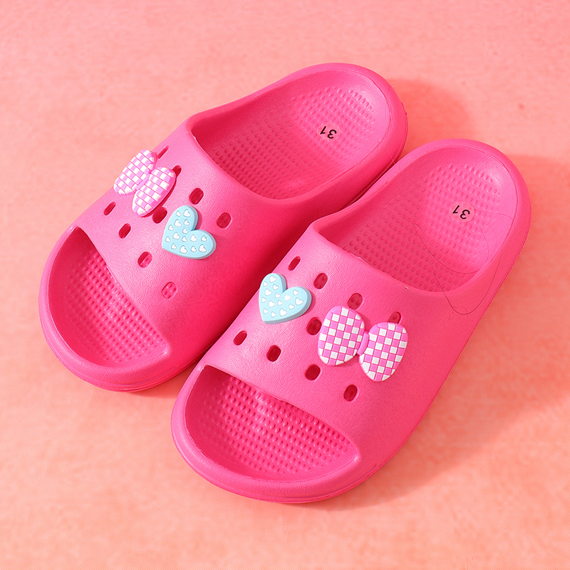 شبشب أطفال ثقوب ممتع 31 (أحمر وردي)