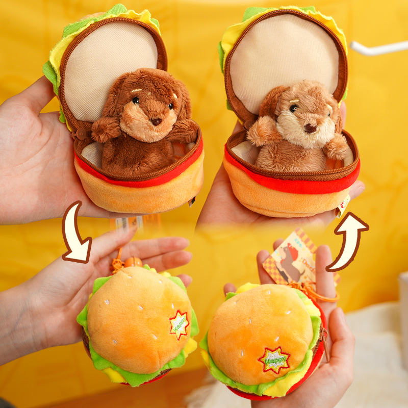 ميدالية دمية كلب داشهند - كلب الهمبرغر