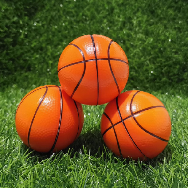 كرة نطاطة كرة سلة 6 سم (أصفر)