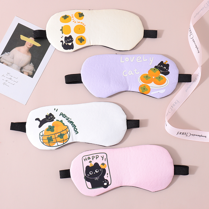 قناع عين إبداعي بصبغة القط البرسيمون