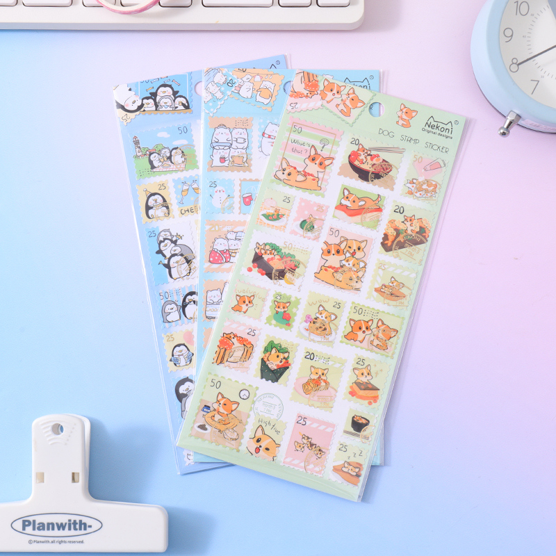 ملصقات ختم سلسلة الحيوانات الأليفة اليومية