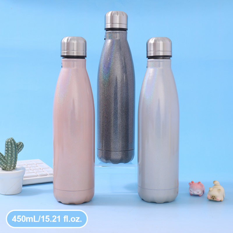 كوب حراري رأس رصاصة لامع 450 مل