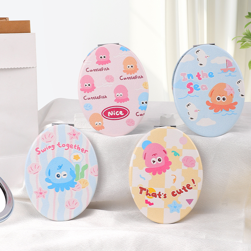 مرآة محمولة بشكل بيضة الأخطبوط