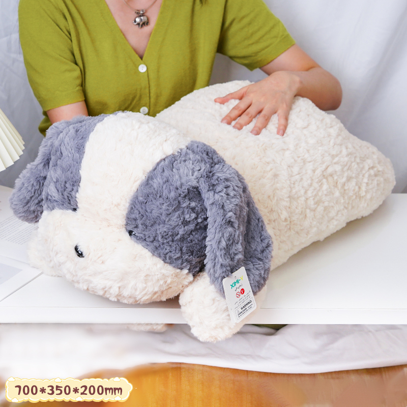 دمية جرو مضحك مستلقي (كبير جدًا)