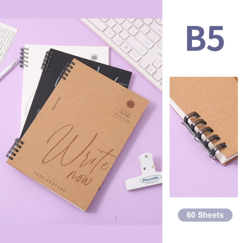 دفتر أوراق مفكوكة مبطن WRITE NOW بمشبك 5 فتحات B5 عدد 60 ورقة