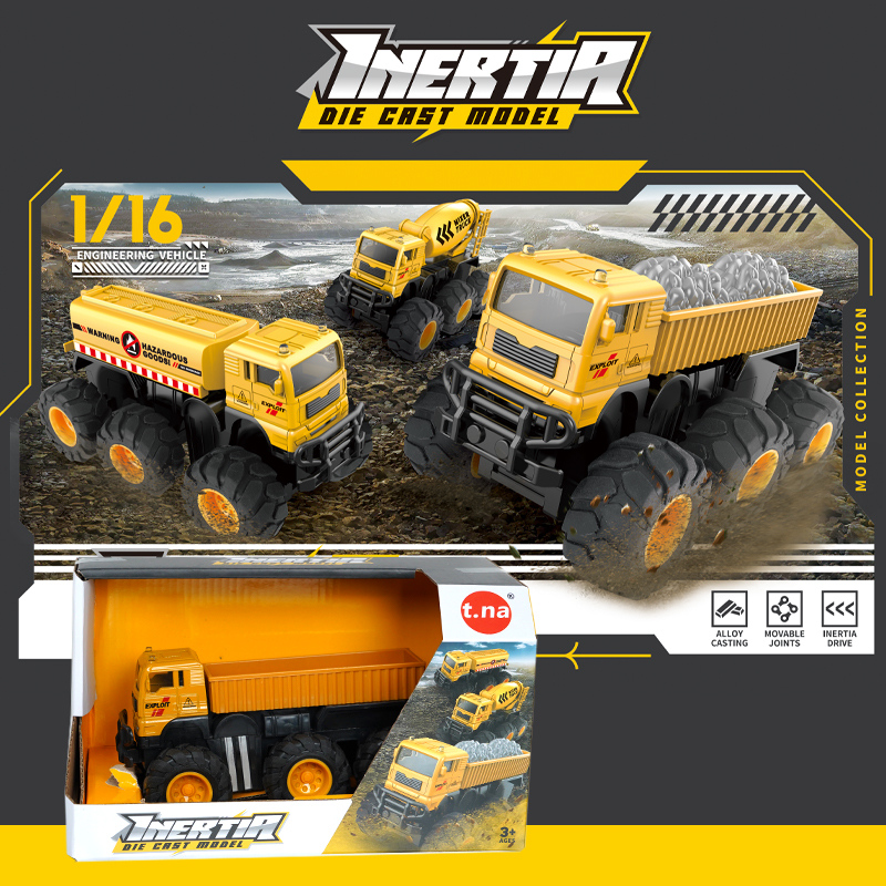 شاحنة هندسية من السبيكة بالقصور الذاتي