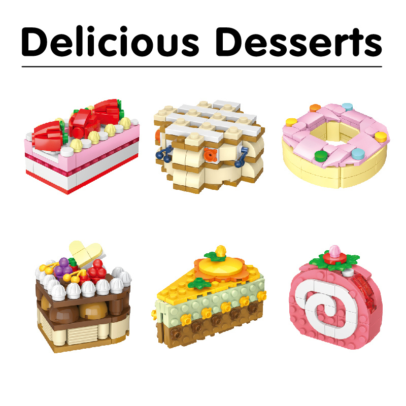 مكعبات تركيب الحلويات اللذيذة