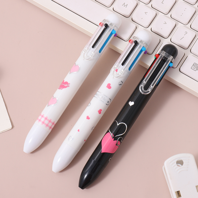 قلم جاف 6 في 1 الحب 0.7 مم