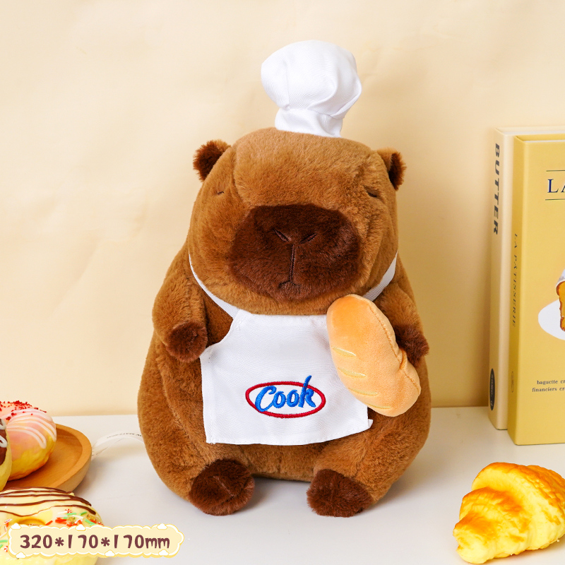 دمية كابيبارا خباز من سلسلة المخبز