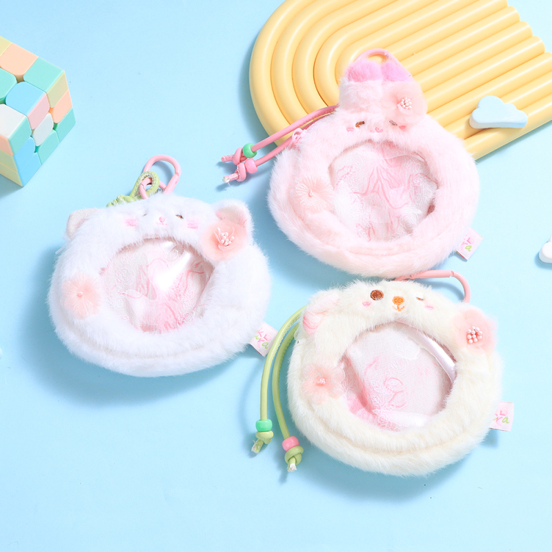 سلسلة مفاتيح حقيبة صغيرة عملية أزهار الكرز