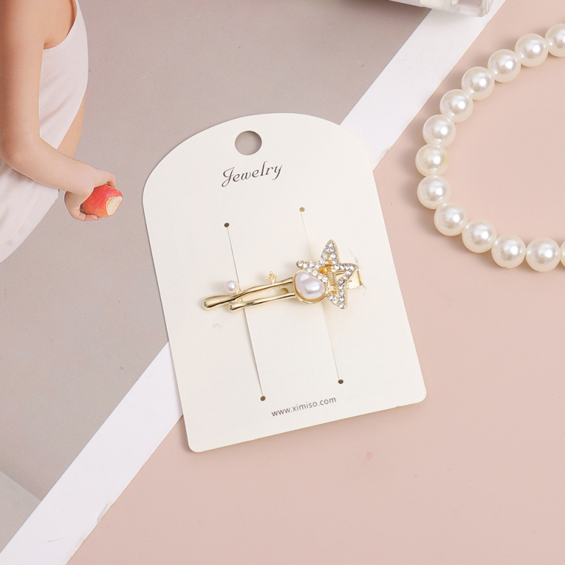 مشبك شعر معدني بط عريض #1