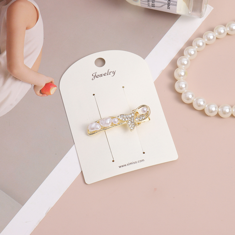 مشبك شعر معدني بط عريض #4