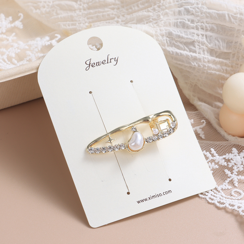 مشبك شعر معدني بط عريض #6