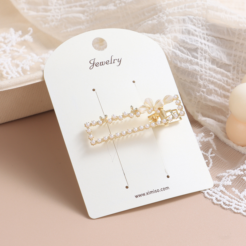 مشبك شعر معدني بط عريض #7