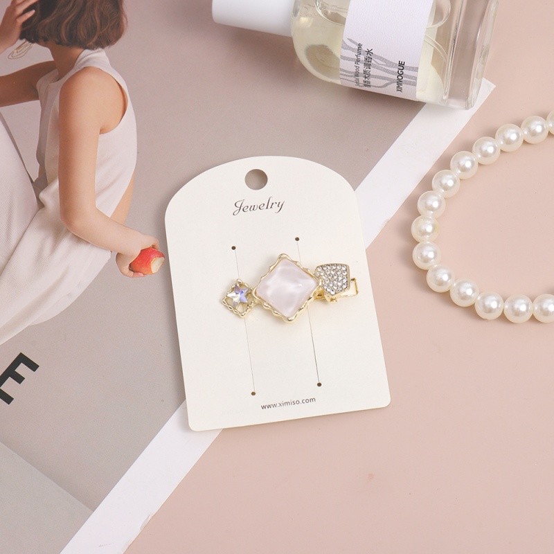 مشبك شعر معدني بط عريض #14