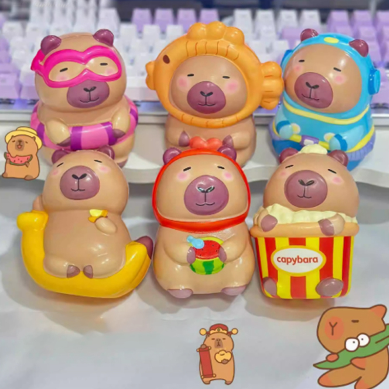 لعبة تخفيف التوتر بشكل صيف الكابيبارا بارتفاع بطيء