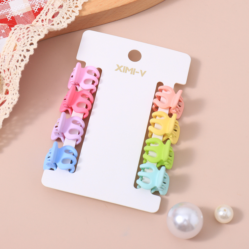 مشابك شعر ميني ملونة 8 قطع رقم 06