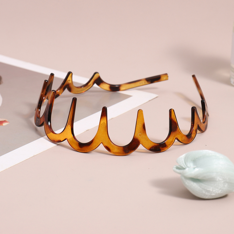 عصابة رأس بلاستيكية مموجة ترندي #02