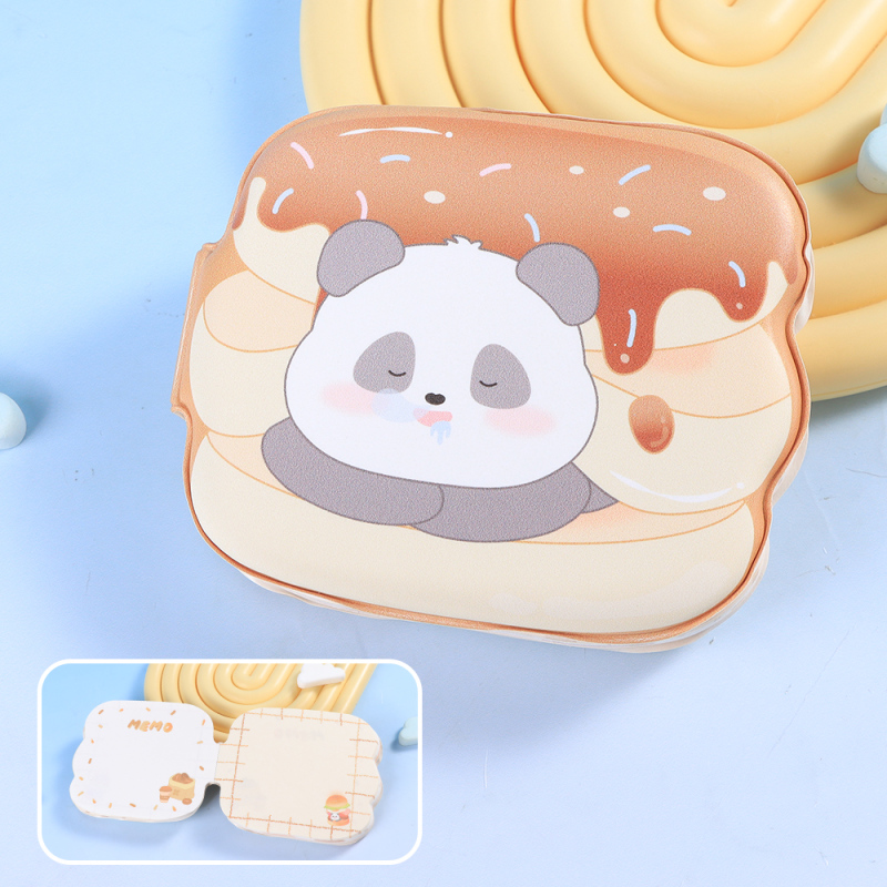 دفتر بغلاف ورقي ملون سلسلة خبز الإسفنج PU - حلويات وبوبو 80 ورقة