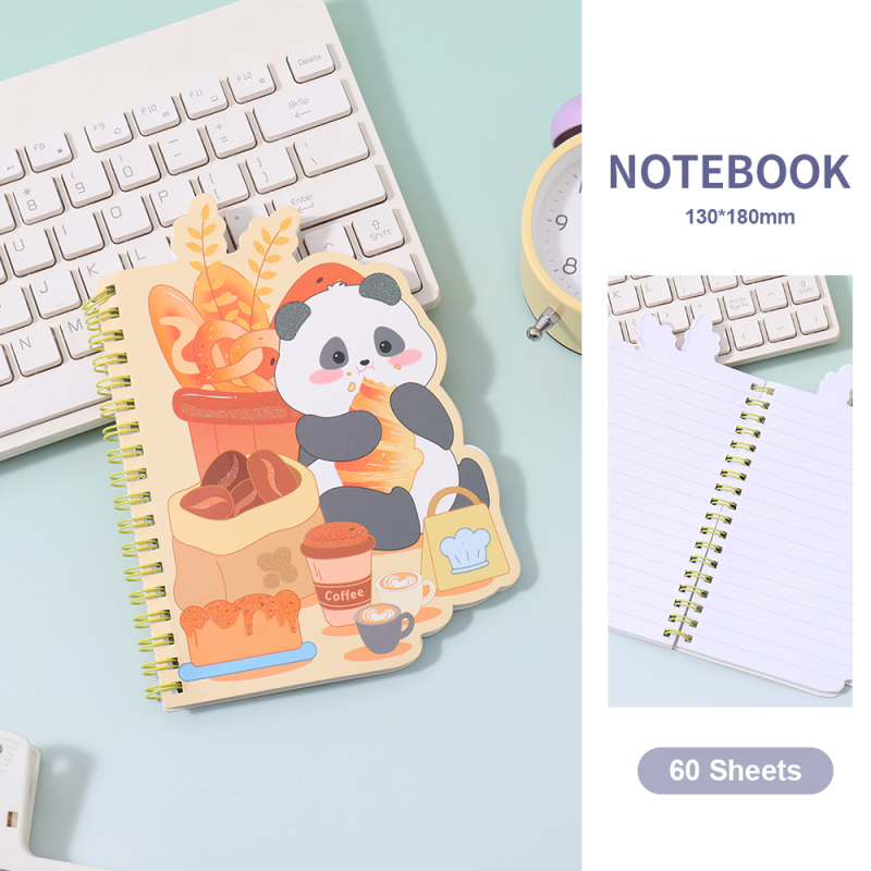 دفتر حلزوني مخطط سلسلة الخَبز بووبو 60 ورقة