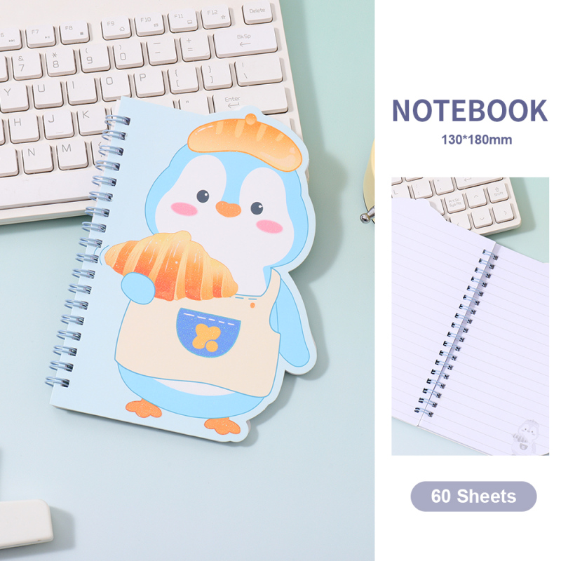 دفتر حلزوني مبطن سلسلة كوكو للخبز 60 ورقة