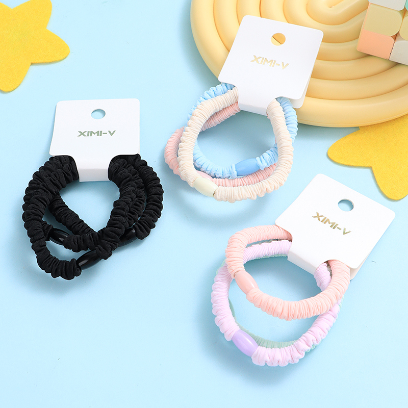 ربطات شعر أساسية ملونة 3 قطع #01