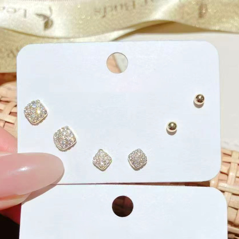 طقم أقراط رقيقة 3 أزواج رقم 52