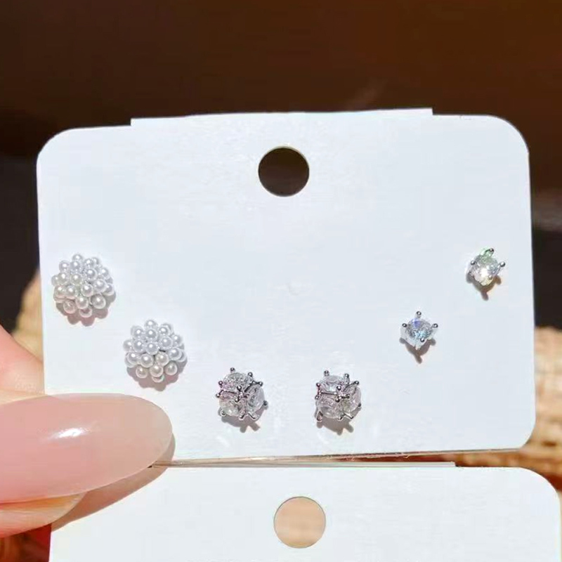 طقم أقراط رقيقة 3 أزواج رقم 95