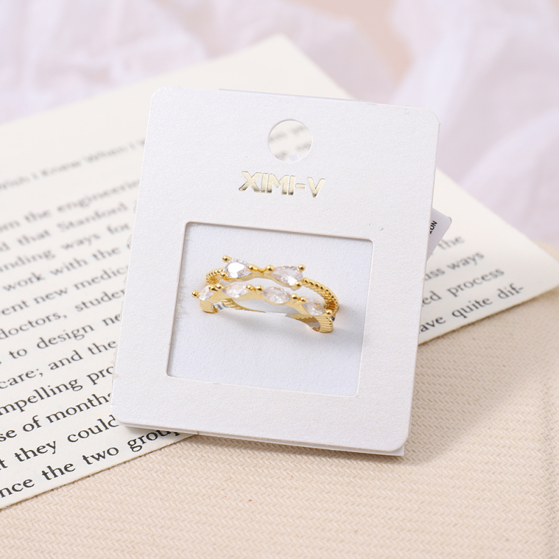 خاتم مفتوح معدني بسيط مناسب لكل الإطلالات رقم 06