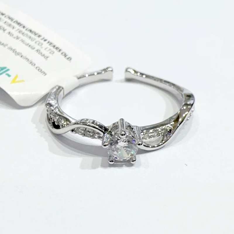 خاتم مفتوح ماسي لامع