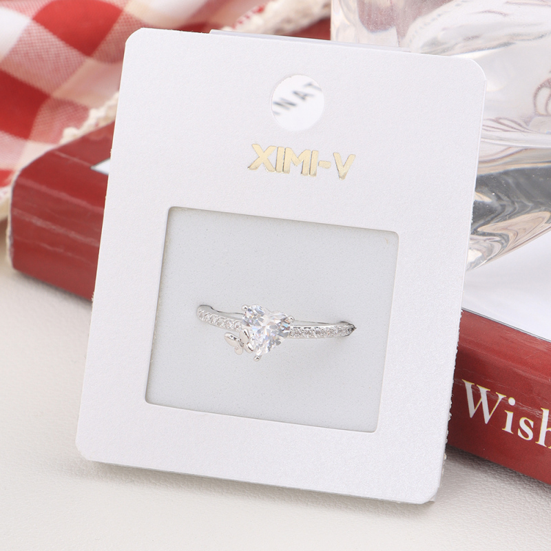 خاتم مفتوح زركون فاخر خفيف رقم 09