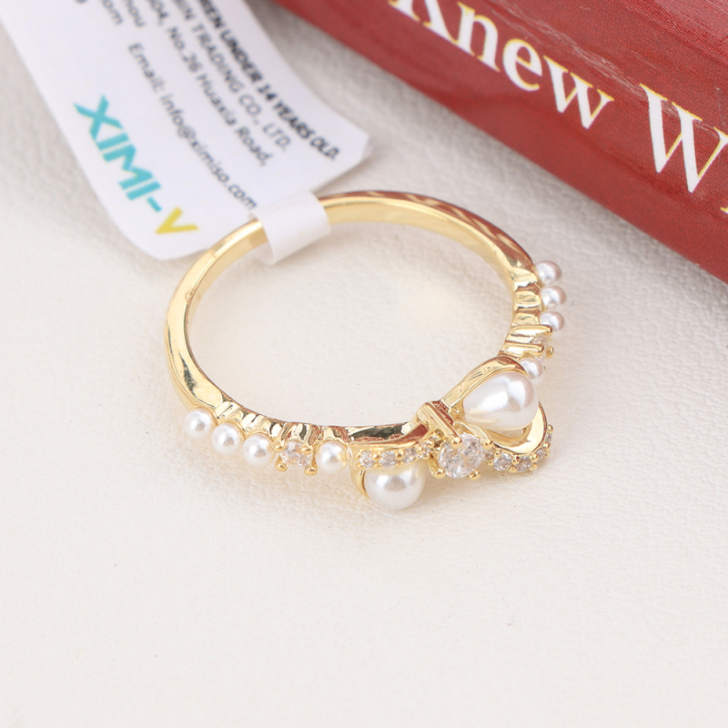 خاتم مفتوح زركون فاخر خفيف رقم 11