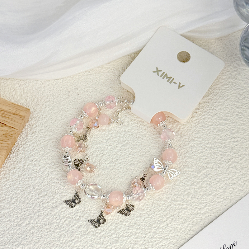 سوار خرز مع تعليقة رقيقة