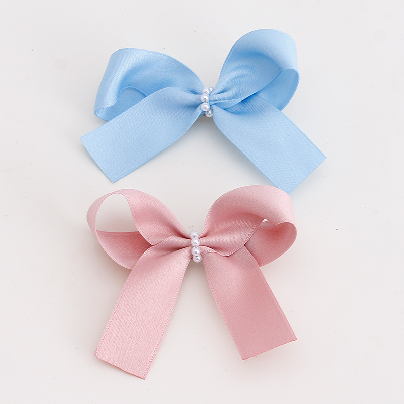 مشبك شعر ساتان بعقدة لؤلؤية