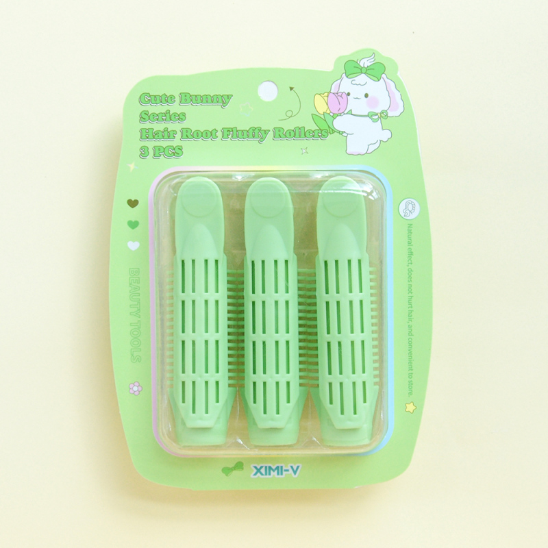 رولات نفخ جذور الشعر من سلسلة الأرنب اللطيف 3 قطع